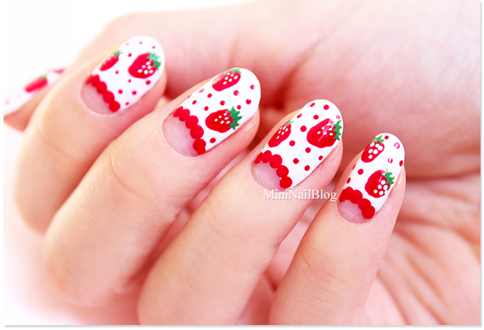 Easy Strawberry Nail Art - wide 2