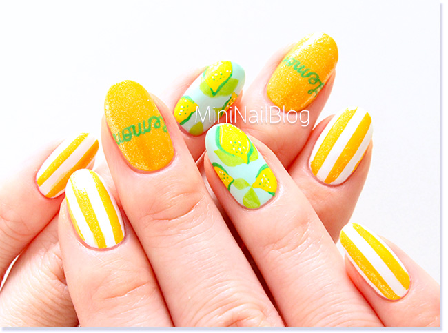 Lemon Nail Art - wide 8