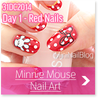 Minnie Mouse Nail Art