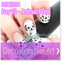 Dalmatian Nail Art