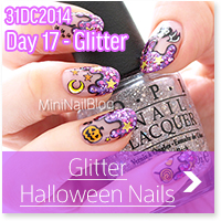 Glitter Halloween Nails