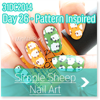 Simple Sheep Nail Art