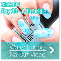 Water Bubble Nail Art Video