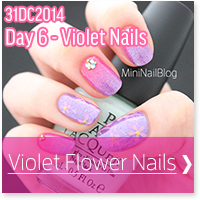 Violet Flower Nails