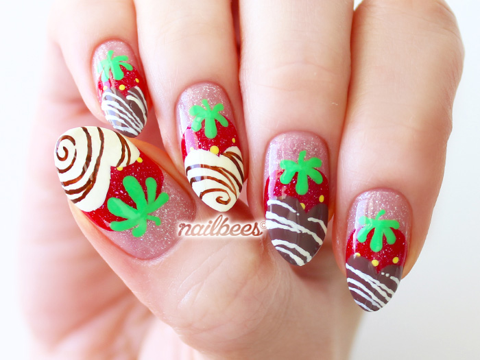 Hand Painted Nail Designs - nailbees