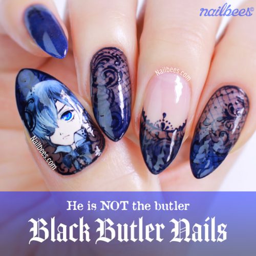 Black Butler Nail Art